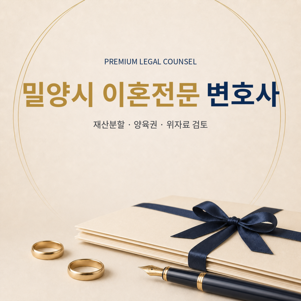 밀양시 이혼전문 변호사