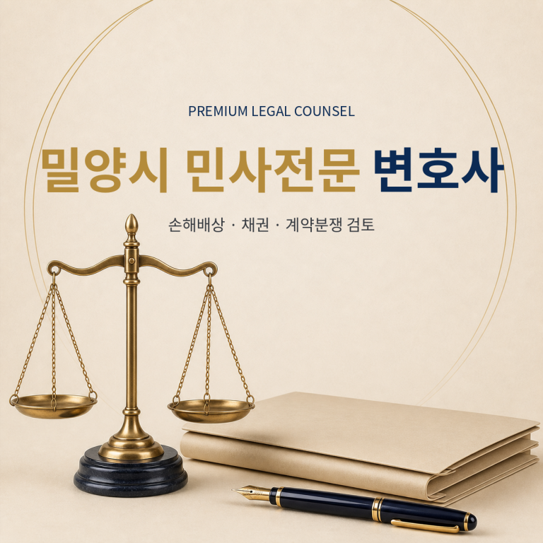 밀양시 민사전문 변호사