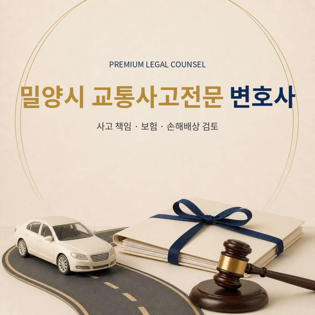 밀양시 교통사고전문 변호사