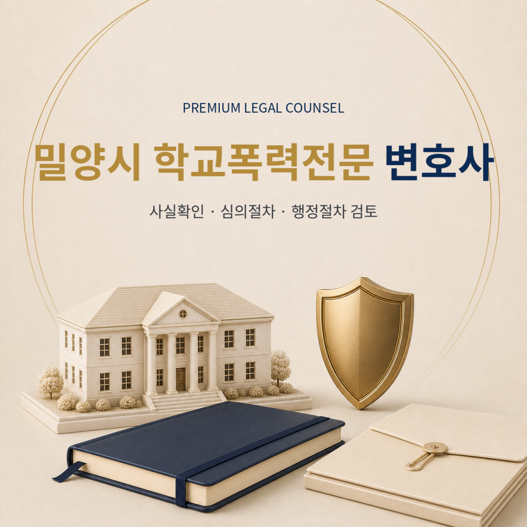 밀양시 학교폭력전문 변호사