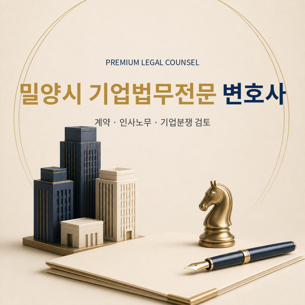 밀양시 기업법무전문 변호사